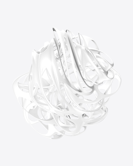 White Abstract Object PNG