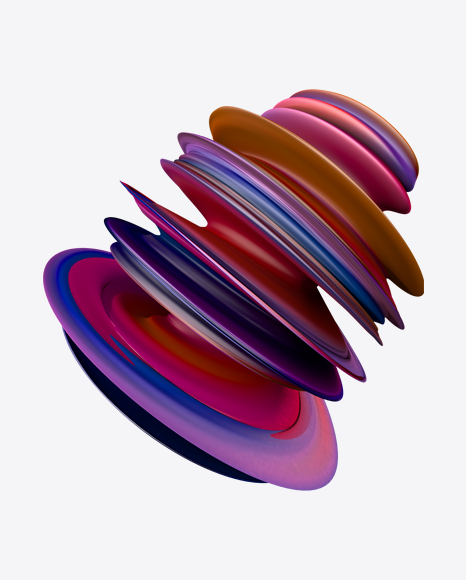Colored Abstract Object PNG