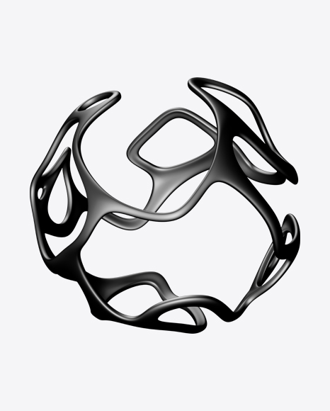 Black Abstract Object PNG