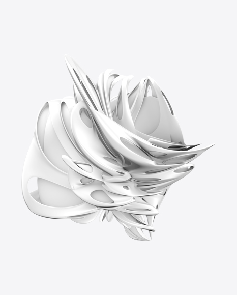 White Abstract Object PNG