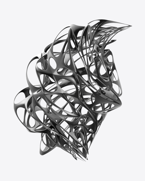 Gray Abstract Object PNG