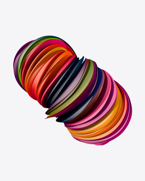 Colored Abstract Object PNG