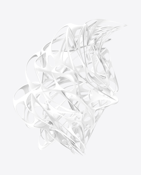 White Abstract Object PNG