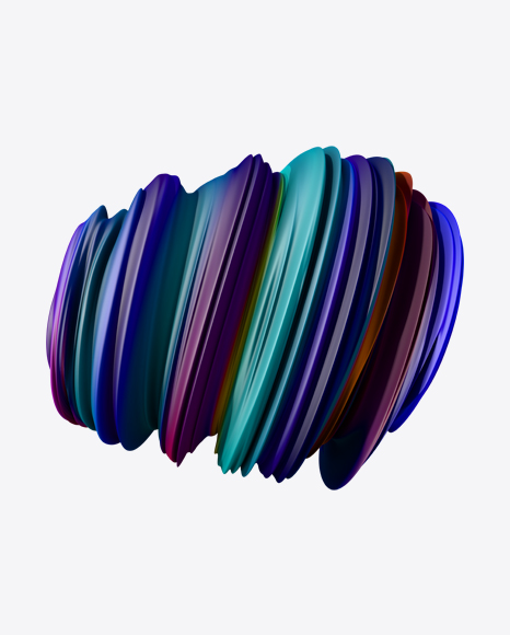 Colored Abstract Object PNG