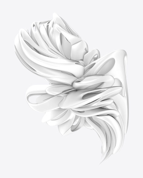 White Abstract Object PNG