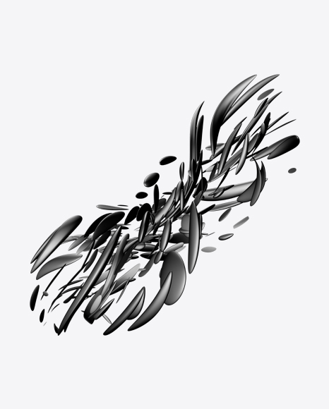 Black Abstract Object PNG