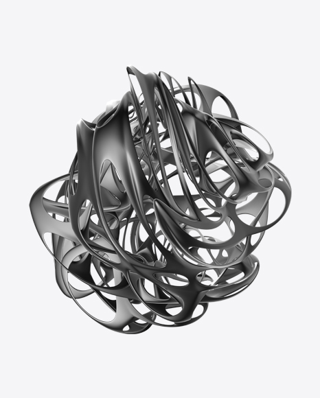 Gray Abstract Object PNG