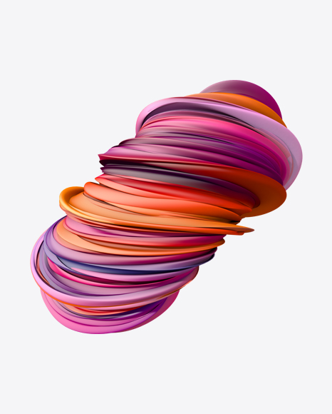 Colored Abstract Object PNG