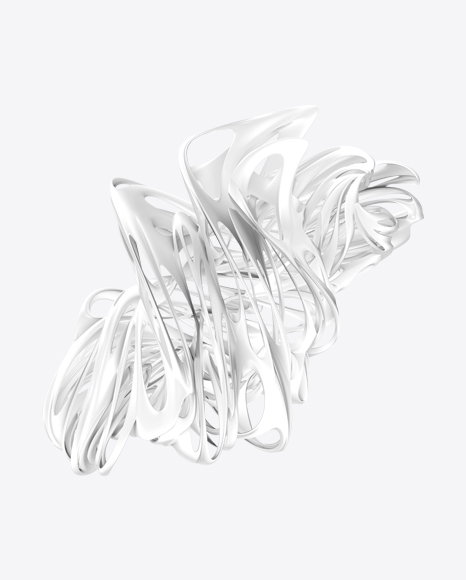 White Abstract Object PNG