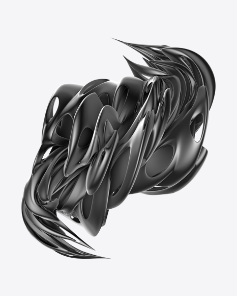 Gray Abstract Object PNG