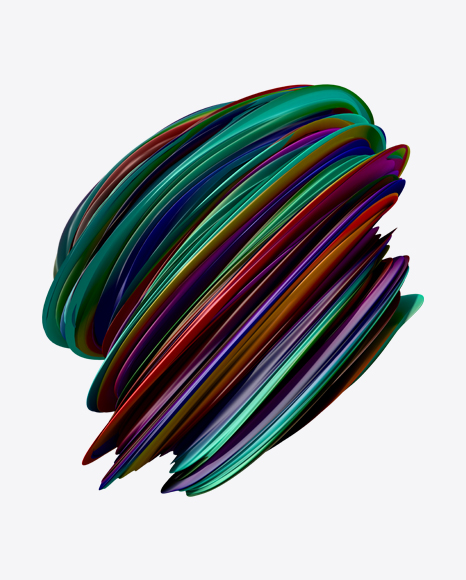 Colored Abstract Object PNG