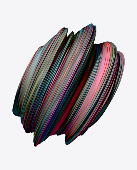 Colored Abstract Object PNG