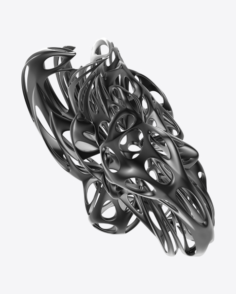 Gray Abstract Object PNG