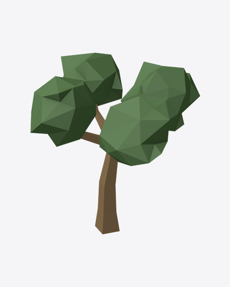 Low Poly Tree PNG
