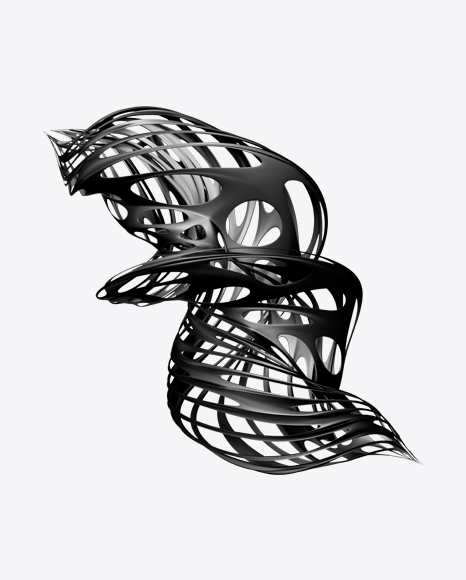 Black Abstract Object PNG