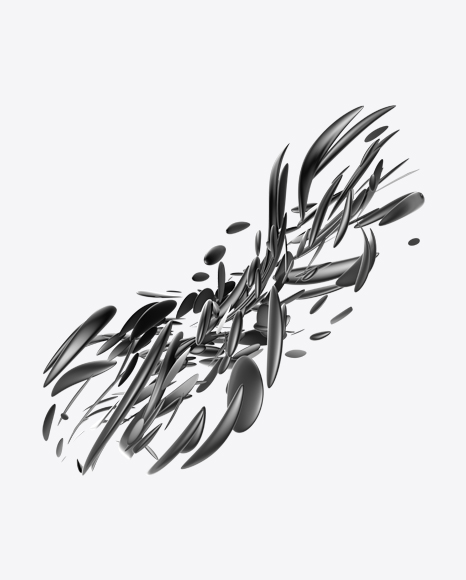 Gray Abstract Object PNG