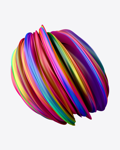 Colored Abstract Object PNG