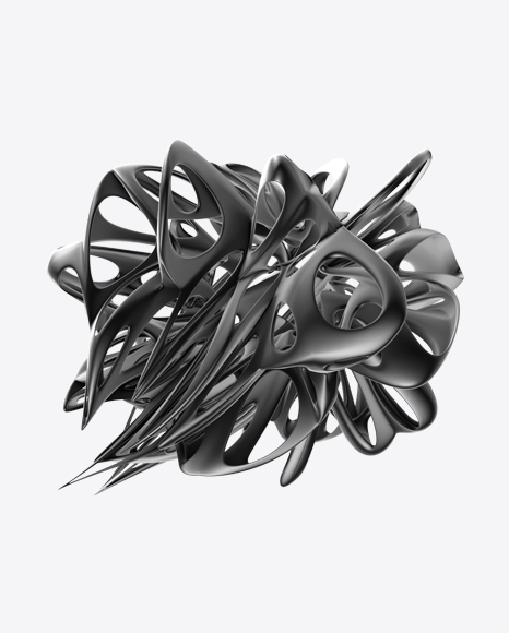 Gray Abstract Object PNG