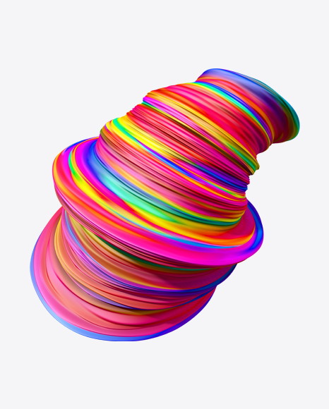 Colored Abstract Object PNG