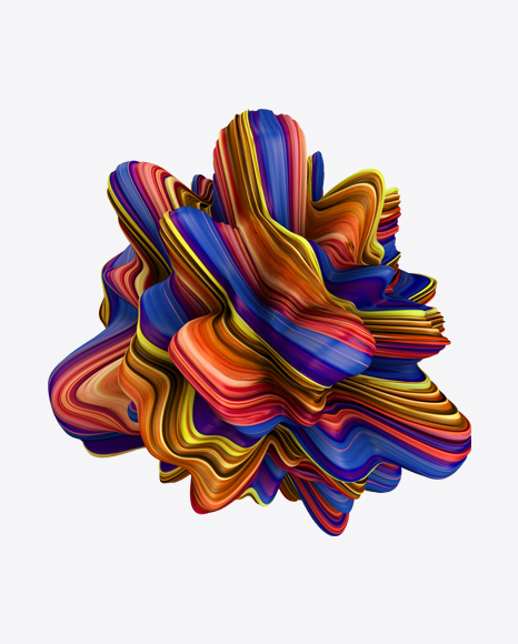 Colored Abstract Object PNG