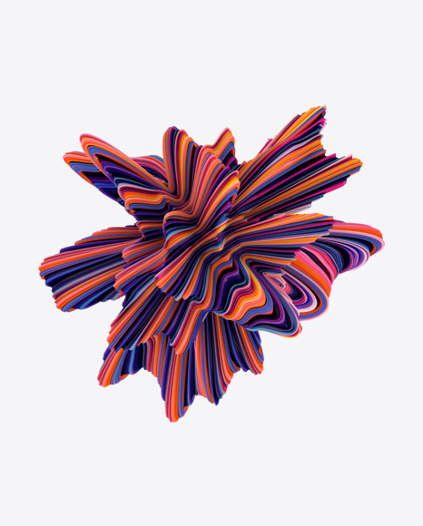 Colored Abstract Object PNG