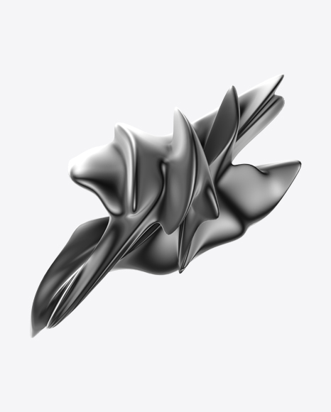 Gray Abstract Object PNG