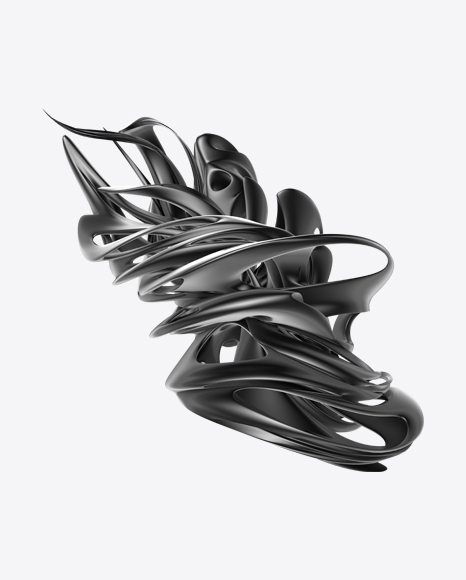 Gray Abstract Object PNG