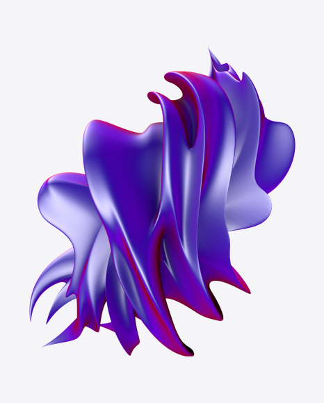 Purple-Pink Abstract Object PNG