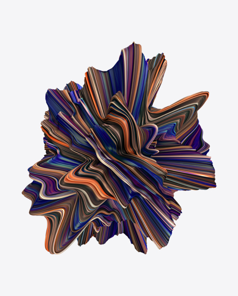 Colored Abstract Object PNG