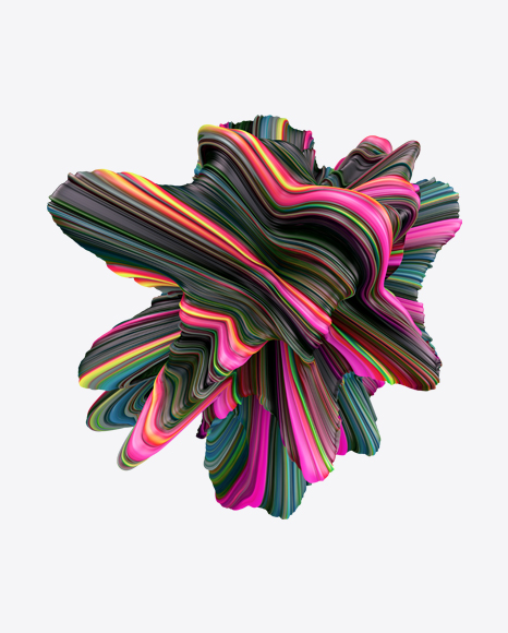 Colored Abstract Object PNG