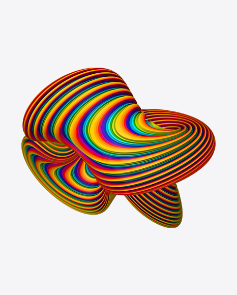 Colored Abstract Object PNG