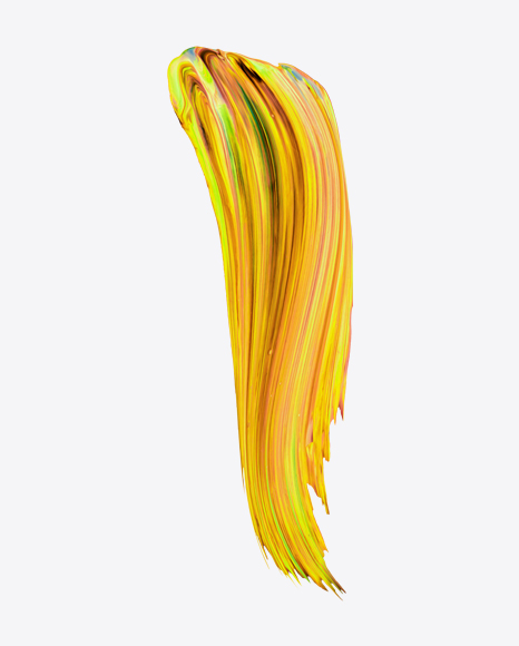 Yellow Paint Stroke PNG