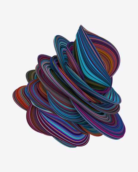 Colored Abstract Object PNG