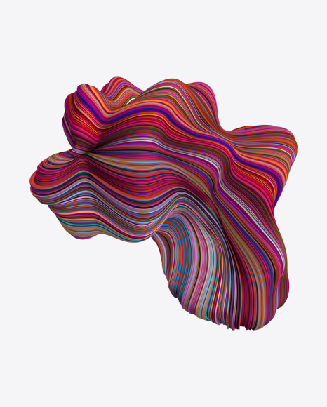 Colored Abstract Object PNG