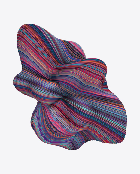 Colored Abstract Object PNG