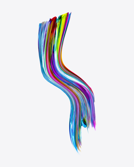 Colored Neon Paint Stroke PNG