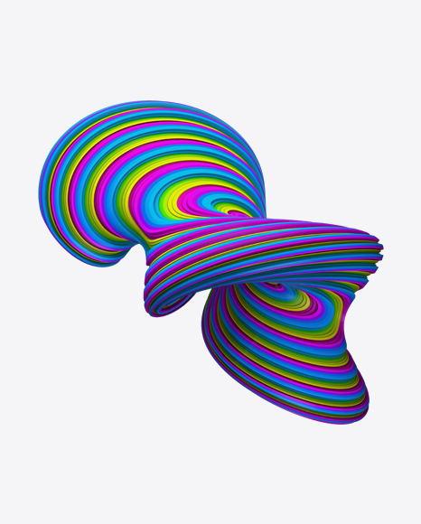 Colored Abstract Object PNG
