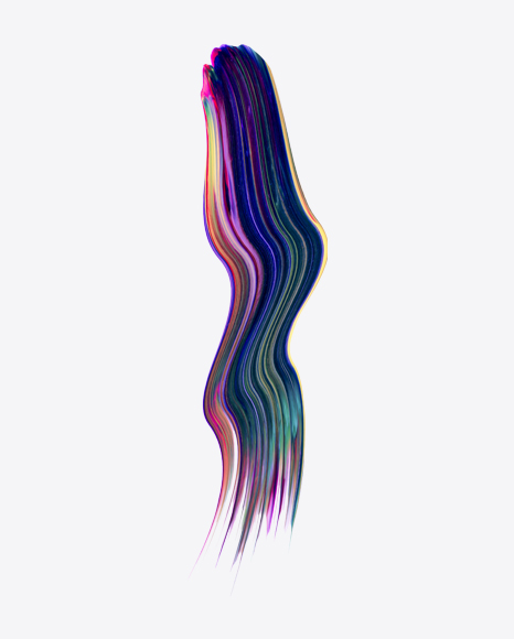Colored Neon Paint Stroke PNG