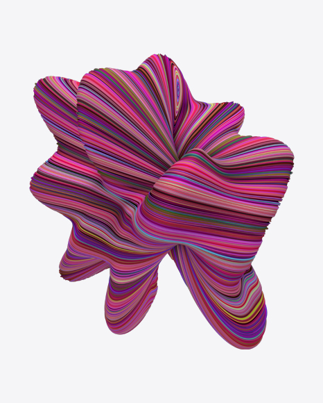 Colored Abstract Object PNG