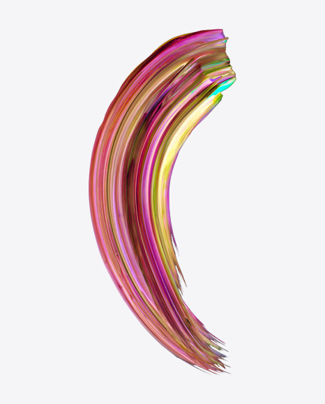 Colored Neon Paint Stroke PNG