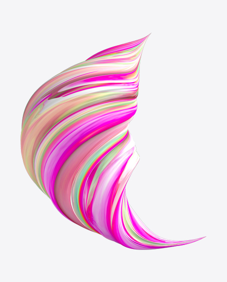 Colored Neon Abstract Object PNG