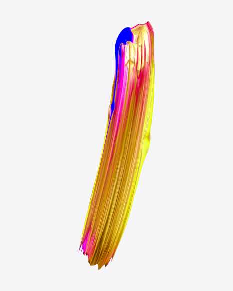 Colored Neon Paint Stroke PNG