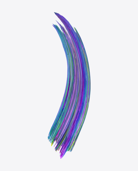 Green-Purple Paint Stroke PNG