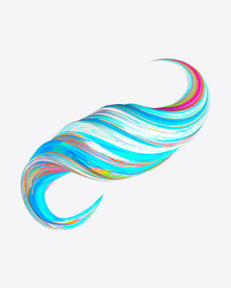 Colored Neon Abstract Object PNG