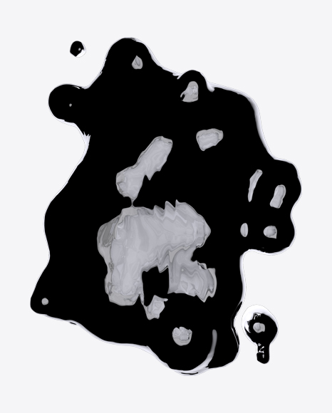 Black Liquid Abstract Form PNG