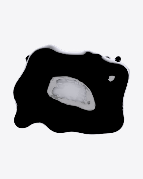Black Liquid Abstract Form PNG