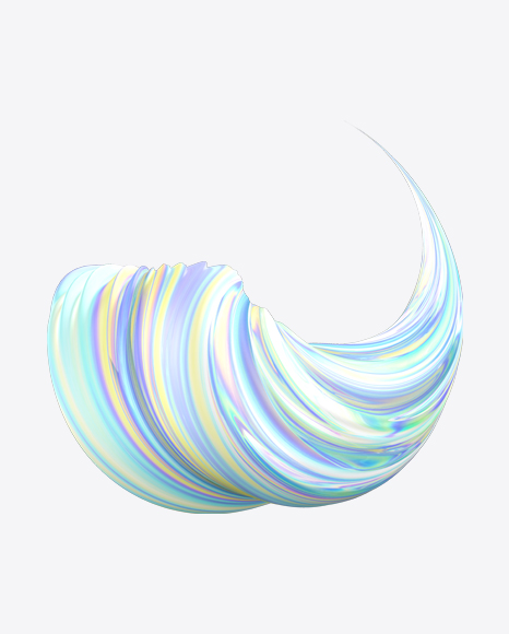 Colored Neon Abstract Object PNG