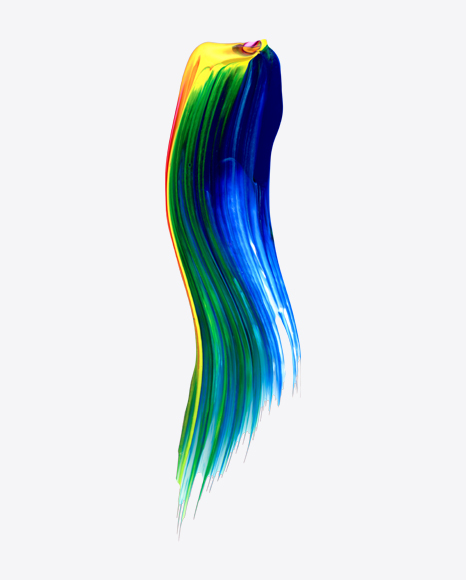 Colored Neon Paint Stroke PNG