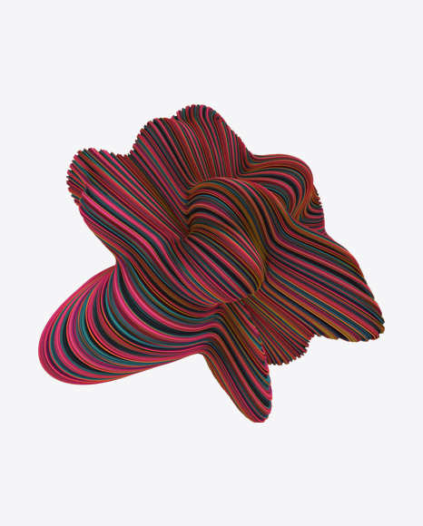 Colored Abstract Object PNG