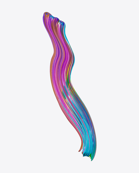 Colored Neon Paint Stroke PNG